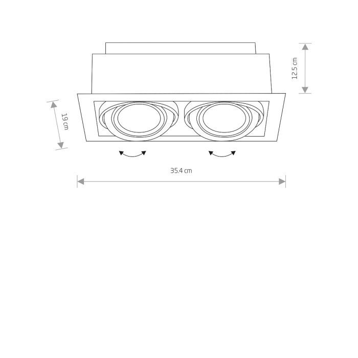 Nowodvorski DOWNLIGHT ES111 Spot Podtynkowa Max moc 2x15W GU10 ES111  Biały 9574