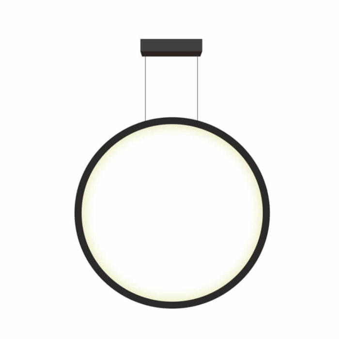 Light Prestige Mirror lampa wisząca duża czarna IP44 LP-999/1P L BK 1xLED czarny