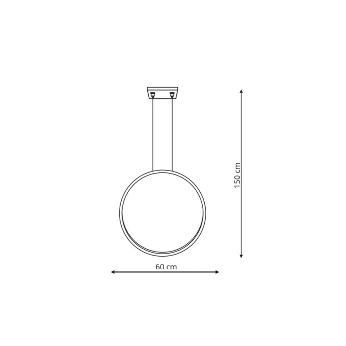Light Prestige Mirror lampa wisząca mała czarna IP44 LP-999/1P S BK 1xLED czarny