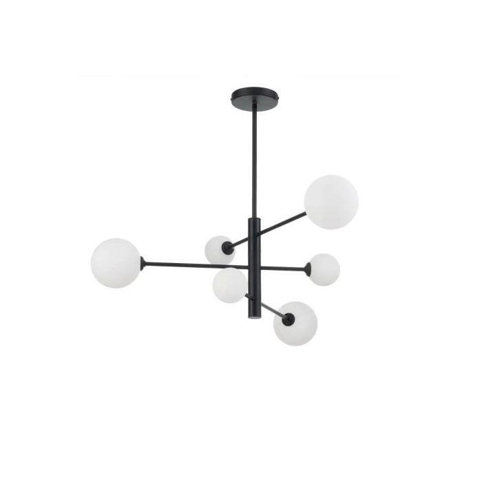Light Prestige Dorado 6 lampa wisząca czarna LP-002/6P BK 6xG9 czarny / biały