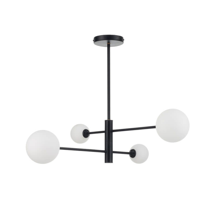 Light Prestige Dorado 4 lampa wisząca czarna LP-002/4P BK 4xG9 czarny / biały