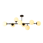 Light Prestige Dorado 8 lampa wisząca czarna LP-002/8P BK 8xE14 czarny/biały