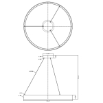 Light Prestige Midway lampa wisząca mała złota Triangle LP-033/1P S GD Triangle 1xLED Złoty