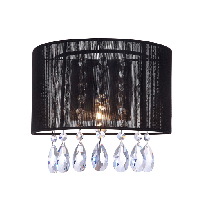 ITALUX Essence 1x40W E14 230V Czarny A.9262/1 BK Kinkiet
