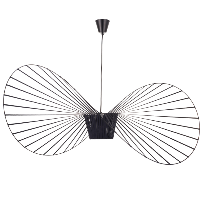 Step into Design Lampa wisząca kapelusz SOMBRERO czarna 140 cm