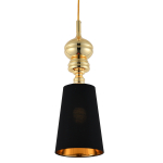 Step into Design Lampa wisząca QUEEN-1 złoto czarna 18 cm