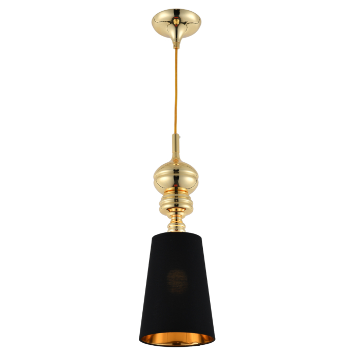 Step into Design Lampa wisząca QUEEN-1 złoto czarna 18 cm