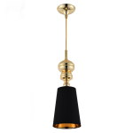 Step into Design Lampa wisząca QUEEN-1 złoto czarna 18 cm