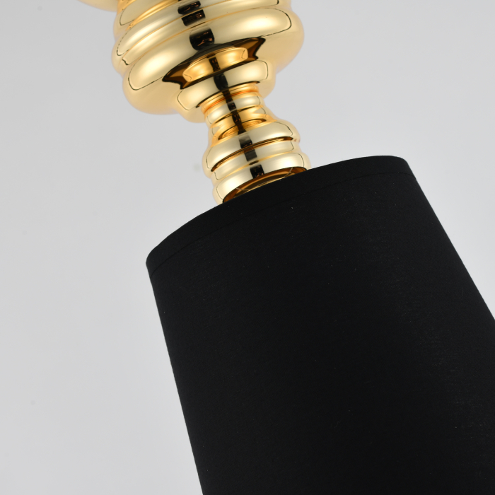Step into Design Lampa wisząca QUEEN-1 złoto czarna 18 cm