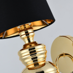Step into Design Lampa ścienna QUEEN złoto czarna 18 cm