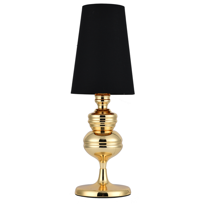 Step into Design Lampa stołowa QUEEN złoto czarna 18 cm