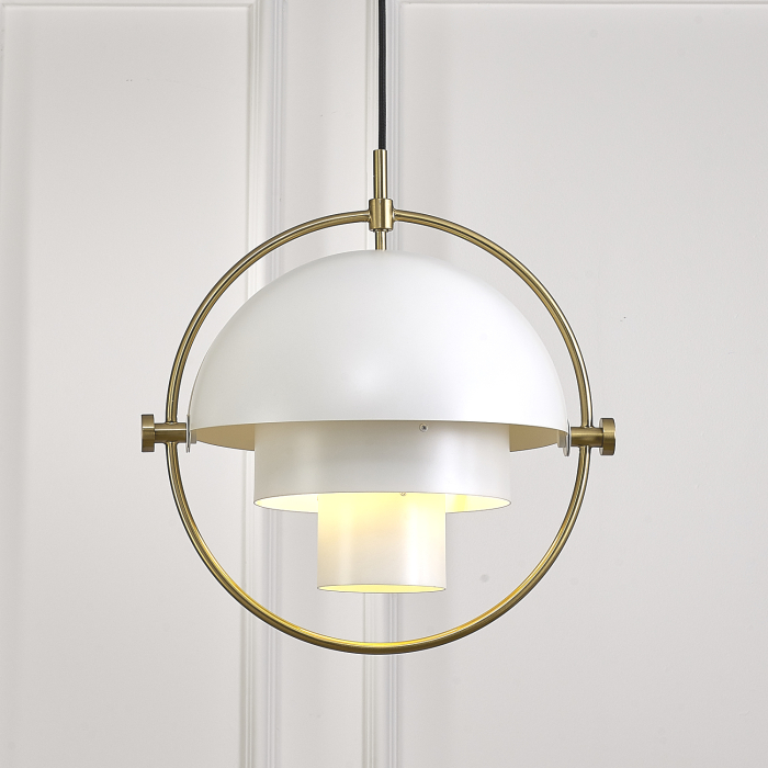 Step into Design Lampa wisząca MOBILE biała 38 cm