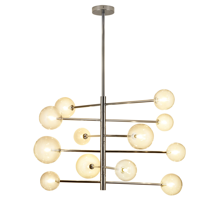 Step into Design Lampa wisząca SOLA chrom 75 cm