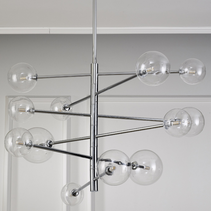 Step into Design Lampa wisząca SOLA chrom 75 cm