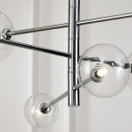 Step into Design Lampa wisząca SOLA chrom 75 cm