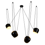 Step into Design Lampa wisząca BENNA-4 czarna