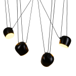 Step into Design Lampa wisząca BENNA-4 czarna