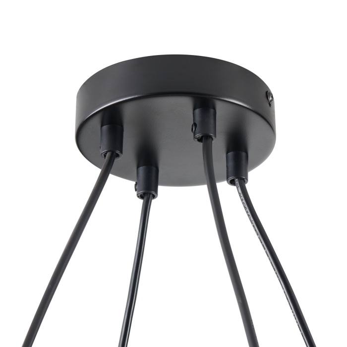 Step into Design Lampa wisząca BENNA-4 czarna