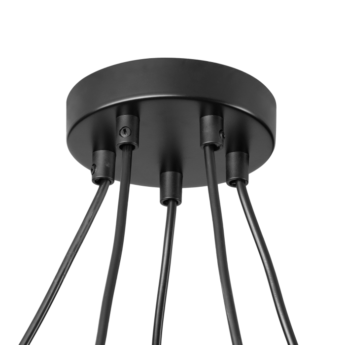 Step into Design Lampa wisząca BENNA-5 czarna