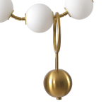 Step into Design Lampa wisząca CORALLI L biało-mosiężna