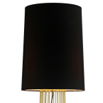 Step into Design Lampa podłogowa FILO-2 czarno - złota 156 cm