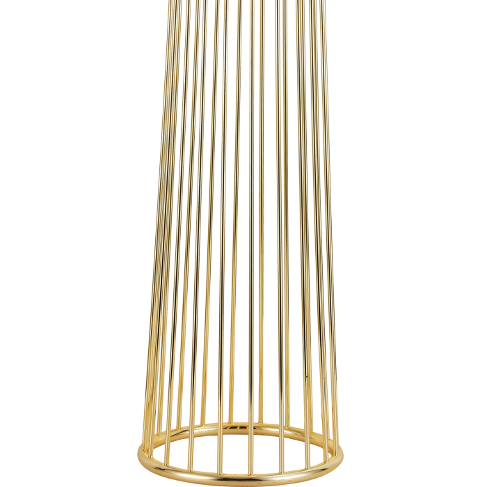 Step into Design Lampa podłogowa FILO-2 czarno - złota 156 cm