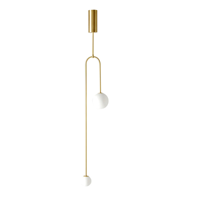 Step into Design Lampa wisząca LOOP złota 123 cm