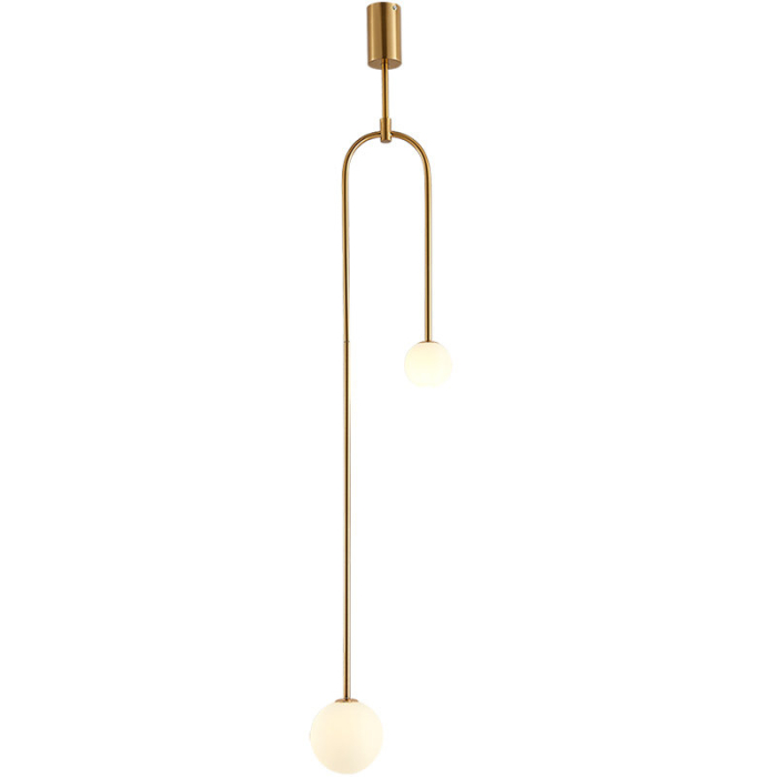 Step into Design Lampa wisząca LOOP złota 123 cm