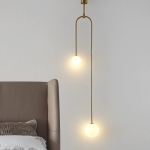 Step into Design Lampa wisząca LOOP złota 123 cm