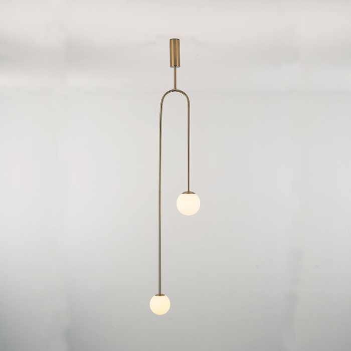 Step into Design Lampa wisząca LOOP złota 123 cm