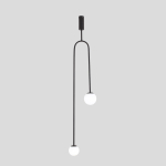 Step into Design Lampa wisząca LOOP czarna 123 cm