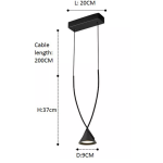 Step into Design Lampa wisząca MIA LED czarna 15,5 cm