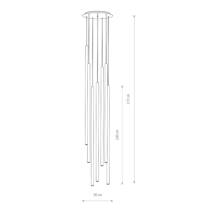 Nowodvorski LASER 1000 Sufitowa Wisząca Max moc 10W only LED G9  Mosiądz 7668
