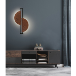 Nowodvorski SUNRISE LED Ścienna Kinkiet z włącznikiem Max moc 12W LED  Ciemne drewno 7652