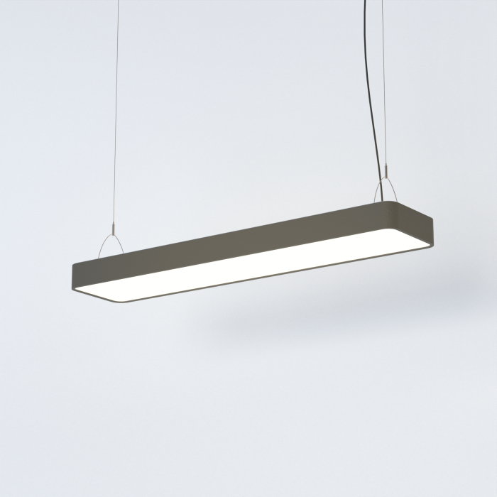 Nowodvorski SOFT LED 90X20 Sufitowa Wisząca Max moc 16W LED TUBE T8  Grafitowy 7532