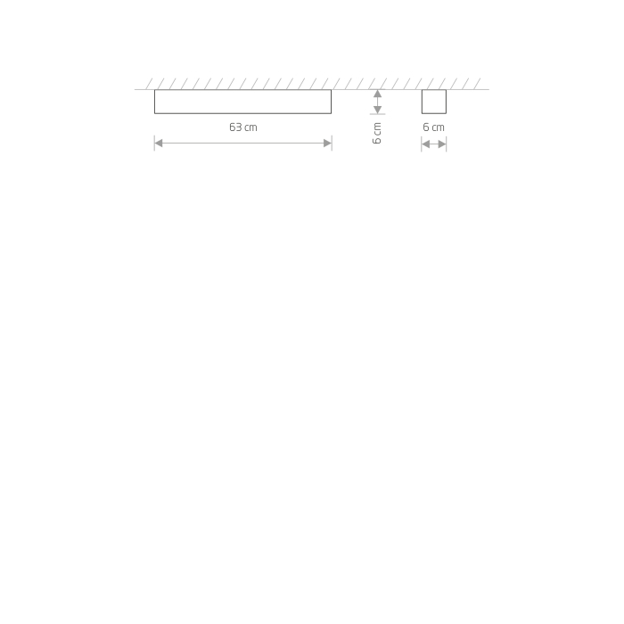 Nowodvorski SOFT CEILING LED 60X6 Sufitowa Plafon Max moc 11W LED TUBE T8  Biały 7540