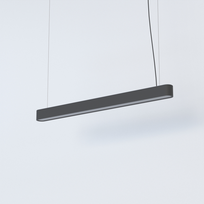 Nowodvorski SOFT LED 90X6 Sufitowa Wisząca Max moc 16W LED TUBE T8  Grafitowy 7535