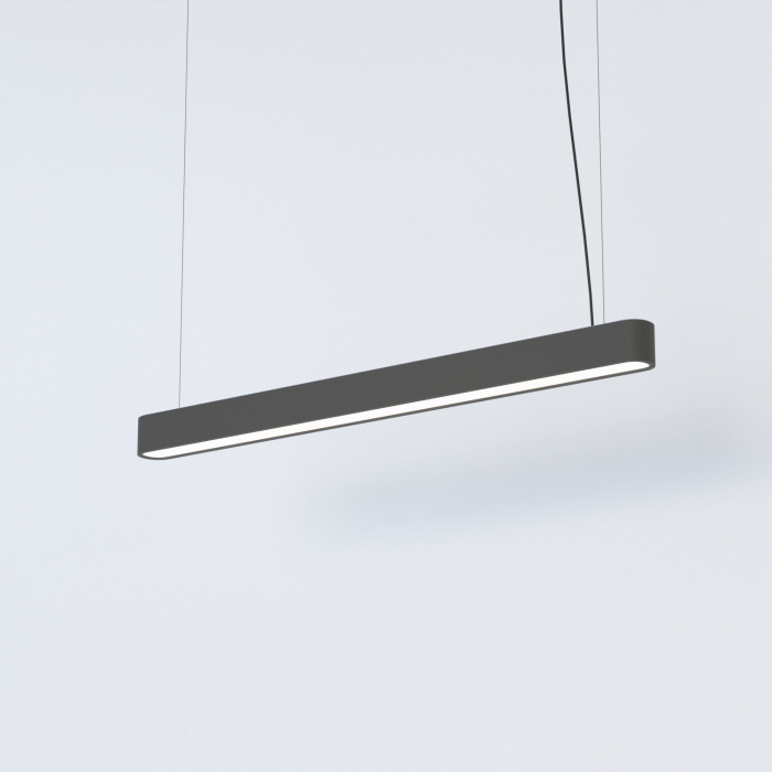 Nowodvorski SOFT LED 90X6 Sufitowa Wisząca Max moc 16W LED TUBE T8  Grafitowy 7535