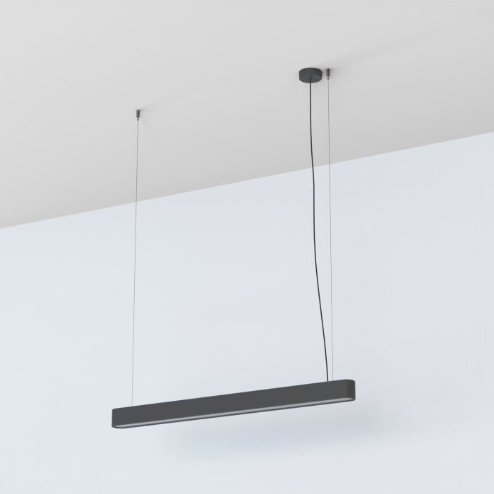 Nowodvorski SOFT LED 90X6 Sufitowa Wisząca Max moc 16W LED TUBE T8  Grafitowy 7535