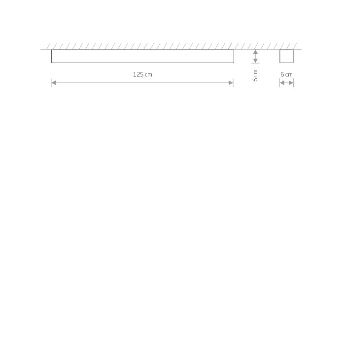 Nowodvorski SOFT CEILING LED 120X6 Sufitowa Plafon Max moc 22W LED TUBE T8  Biały 7536