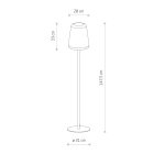Nowodvorski PATIO Zewnętrzna Przenośna Max moc 40W E27 IP44 Grafitowy 10105