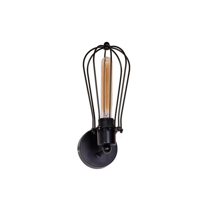 Light Prestige Pineto E27 1x40W Czarny/Transparentny LP-1134/1W