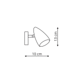 Light Prestige Cortino LED 1x5W czarny LP-2638/1W