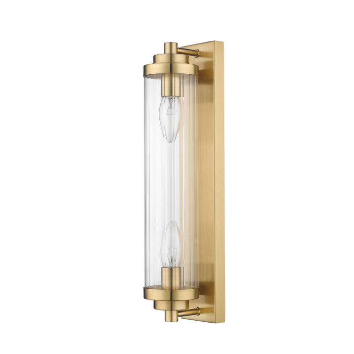 Light Prestige Lorenzo Kinkiet E14 2x40W transparentny/złoty LP-2960/1W GD
