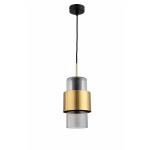 Light Prestige Miele Lampa wisząca E27 1x40W dymny/złoty LP-866/1P L SM/GD