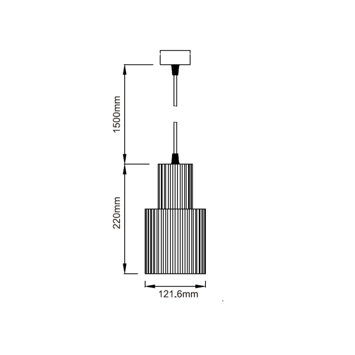 Light Prestige Tokio Lampa wisząca E27 1x60W czarny LP-787/1P L BK