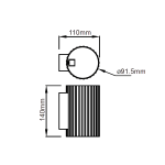 Light Prestige Tokio Kinkiet G9 1x40W biały LP-787/1W WH