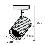 Light Prestige Tokio System 1F GU10 1x50W biały LP-787/1R WH