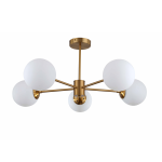 Light Prestige Roma Lampa wisząca E14 5x40W złoty/biały LP-1345/5P GD