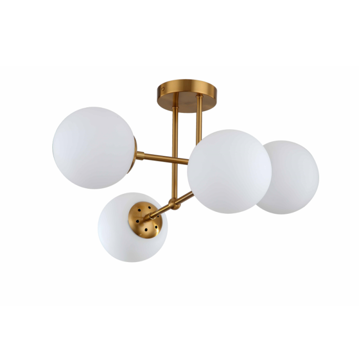 Light Prestige Roma Lampa wisząca E14 4x40W złoty/biały LP-1345/4P GD